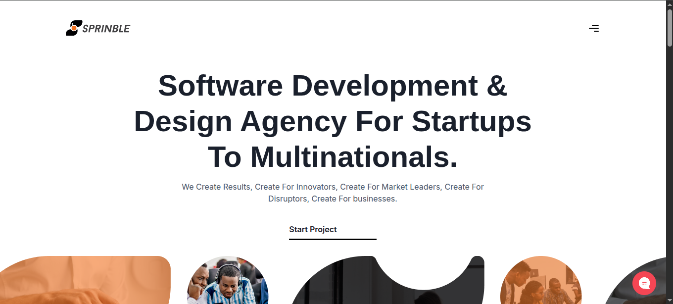 Sprinble website designer in Nigeria